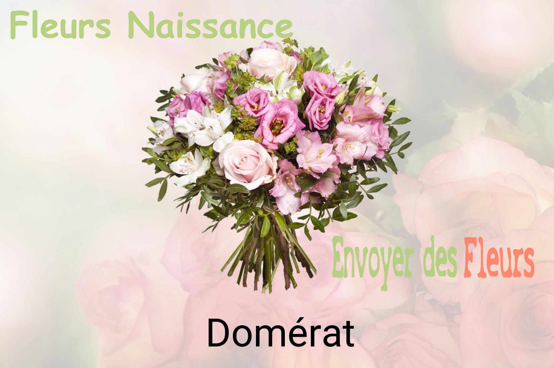 Bouquet de fleurs de naissance livré à Domérat